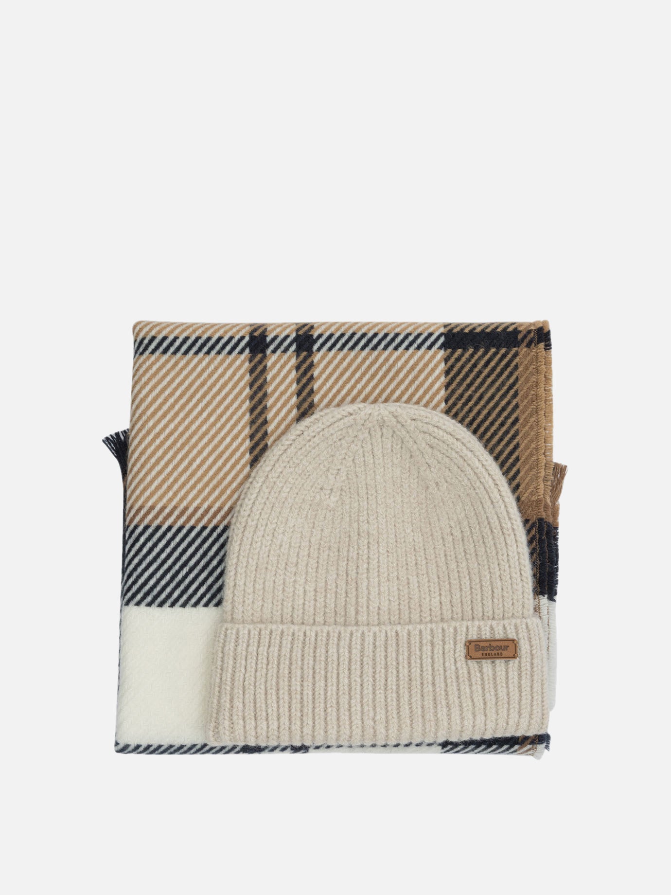 Fringed scarves 97% polyester 3% elastane  Beige - Barbour Women | PDP | VIETTI Online Store | thumbnail