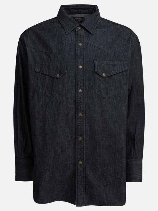Casual shirts Solid colour  Blue - Beams Plus Men | PLP | VIETTI Online Store 
