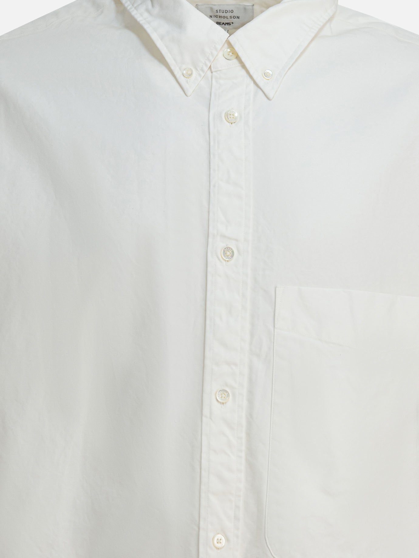 Camicie formali Solid colour  Bianco - Beams Plus Uomo | PDP | VIETTI Online Store | Zoom-Modal_3
