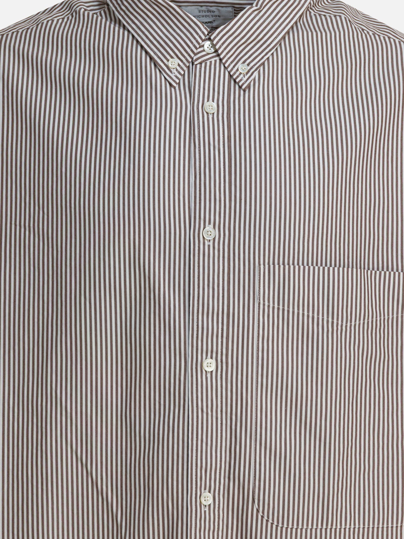 Camicie casual Solid colour  Marrone - Beams Plus Uomo | PDP | VIETTI Online Store | Zoom-Modal_3
