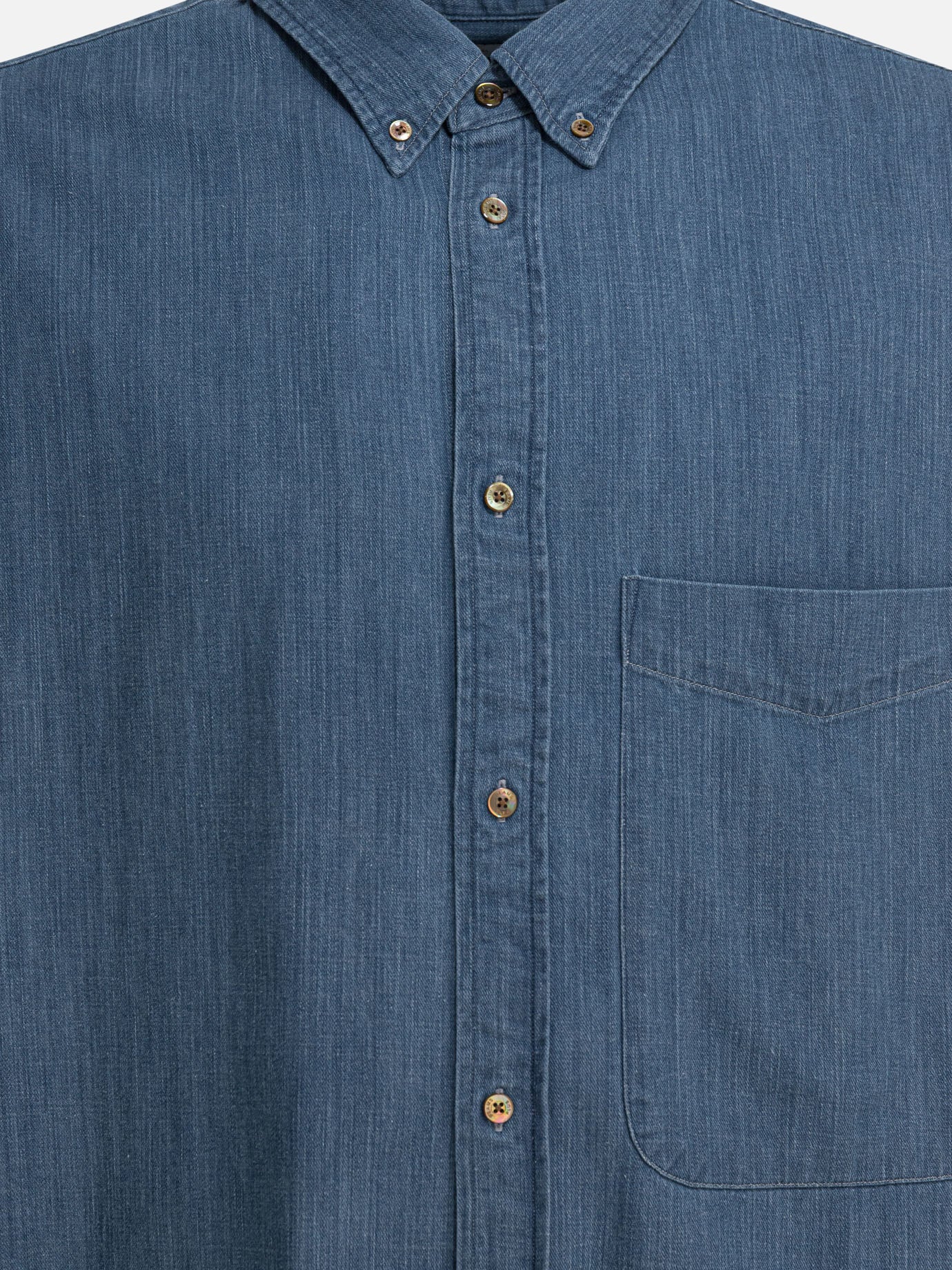 Camicie casual Solid colour  Azzurro - Beams Plus Uomo | PDP | VIETTI Online Store | Zoom-Modal_3
