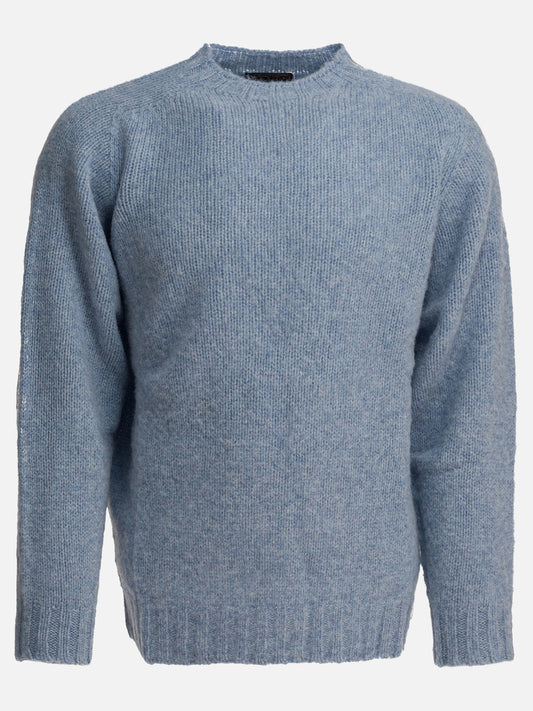 Crewneck sweaters Solid colour  Light blue - Beams Plus Men | PLP | VIETTI Online Store 

