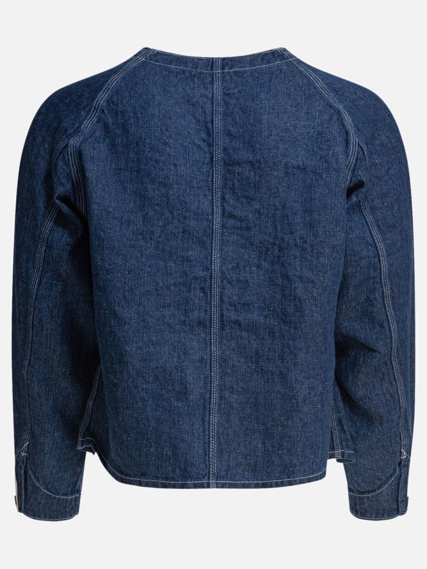 Giacche in denim Solid colour  Blu - Beams Plus Uomo | PDP | VIETTI Online Store | Zoom-Modal_2
