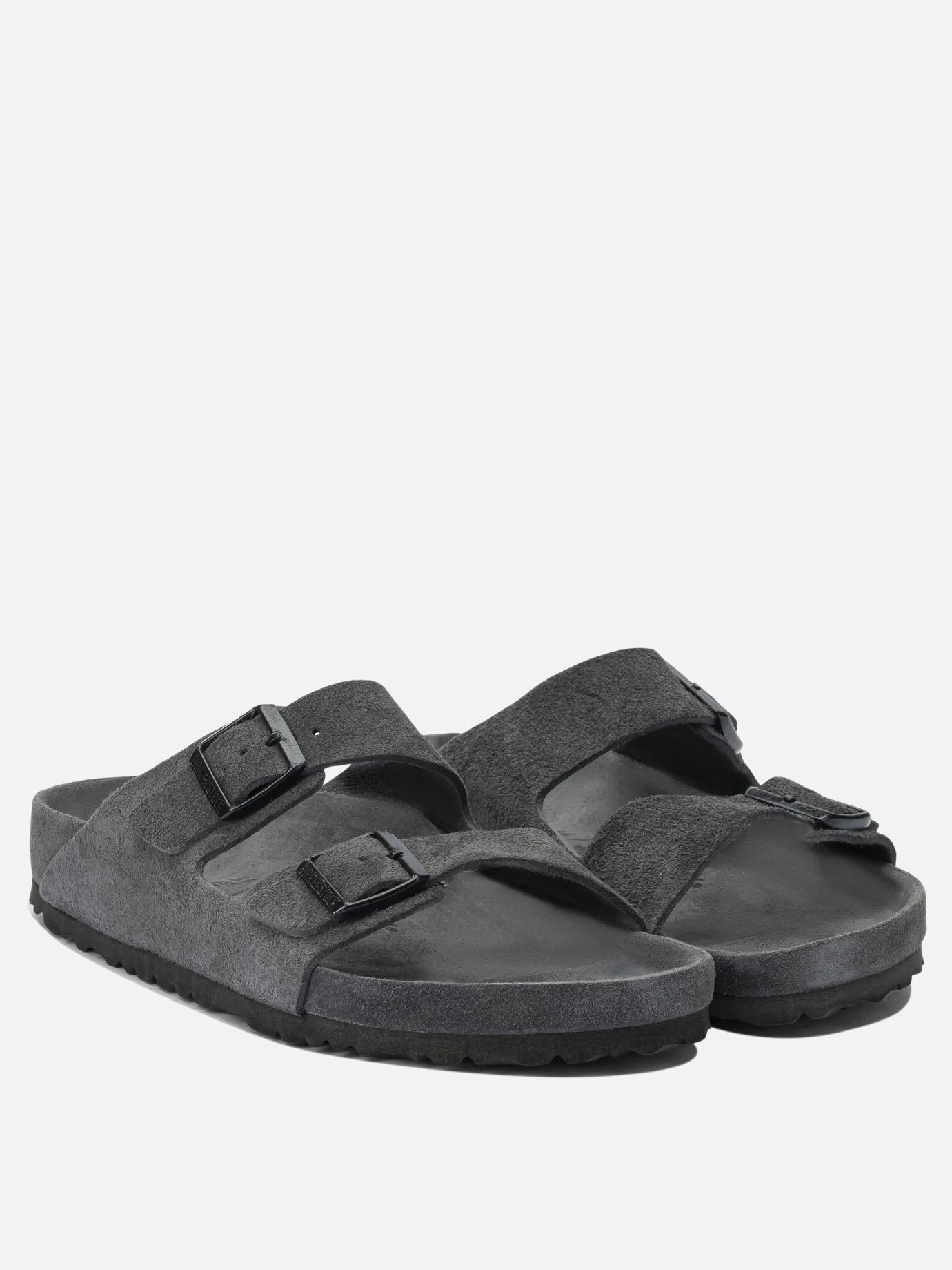 Flat sandals 100% leather - 100% rubber  Grey - Birkenstock Men | PDP | VIETTI Online Store | thumbnail_2