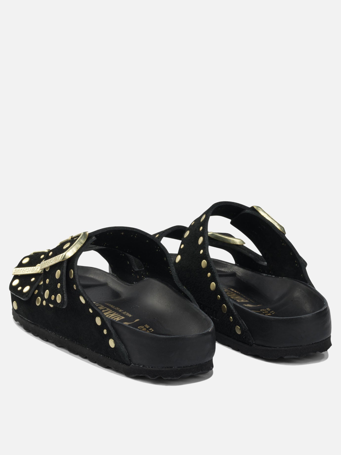 Flat sandals 100% leather - 100% rubber  Black - Birkenstock Women | PDP | VIETTI Online Store | thumbnail_4