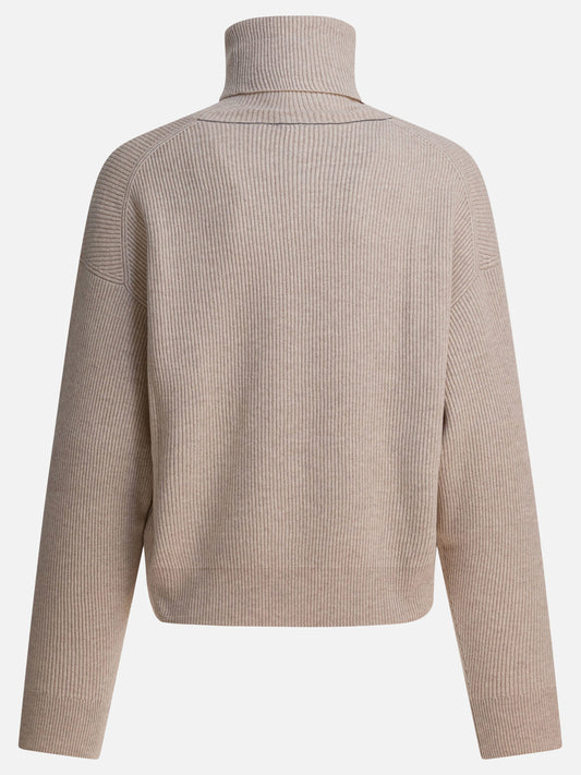 Turtleneck sweaters Solid colour  Beige - Brunello Cucinelli Women | PDP | VIETTI Online Store | 2
