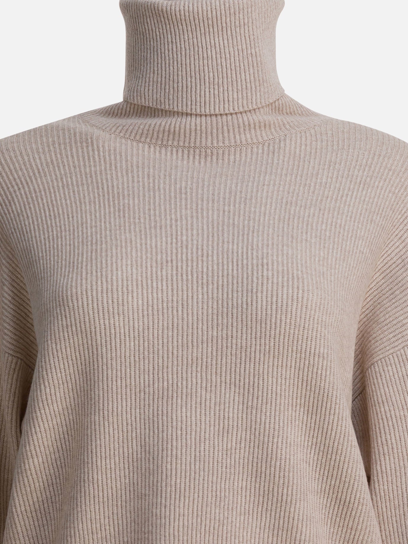 Maglioni dolcevita Solid colour  Beige - Brunello Cucinelli Donna | PDP | VIETTI Online Store | thumbnail_3