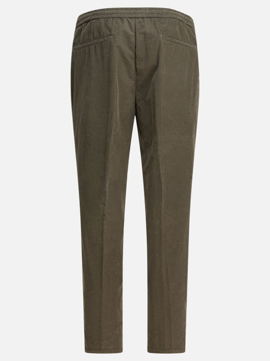 Leisure trousers Solid colour  Green - Brunello Cucinelli Men | PLP | VIETTI Online Store | 2
