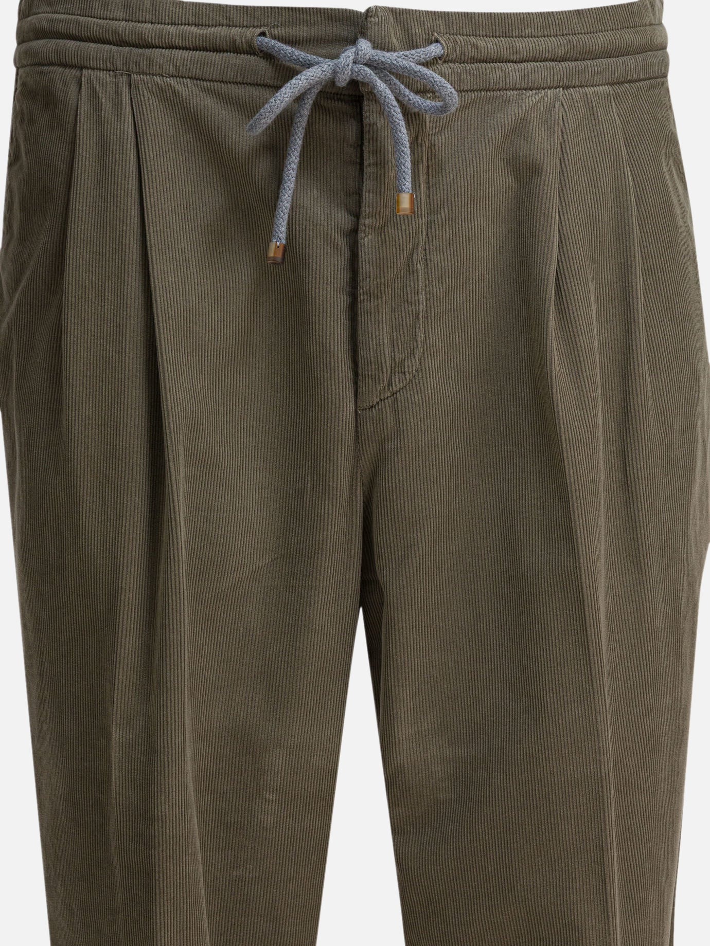 Leisure trousers Solid colour  Green - Brunello Cucinelli Men | PDP | VIETTI Online Store | thumbnail_3