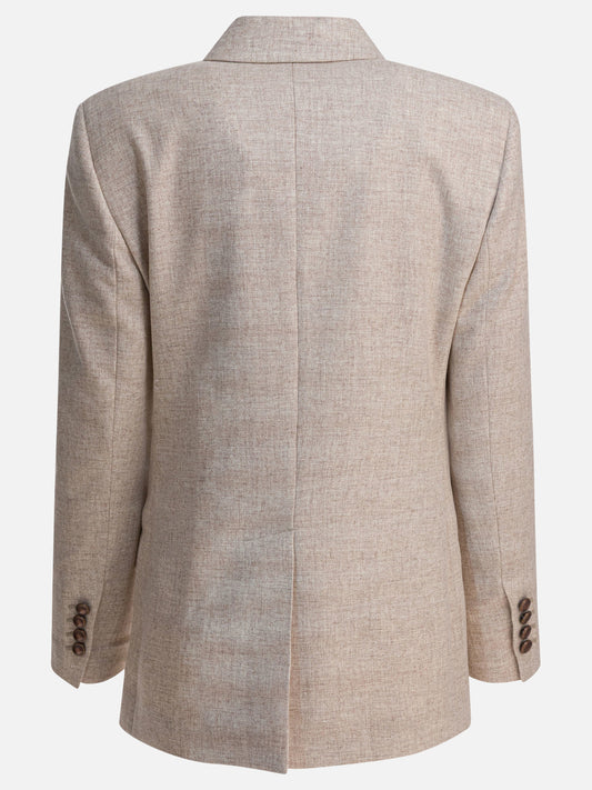 Blazer Solid colour  Beige - Brunello Cucinelli Donna | PDP | VIETTI Online Store | 2

