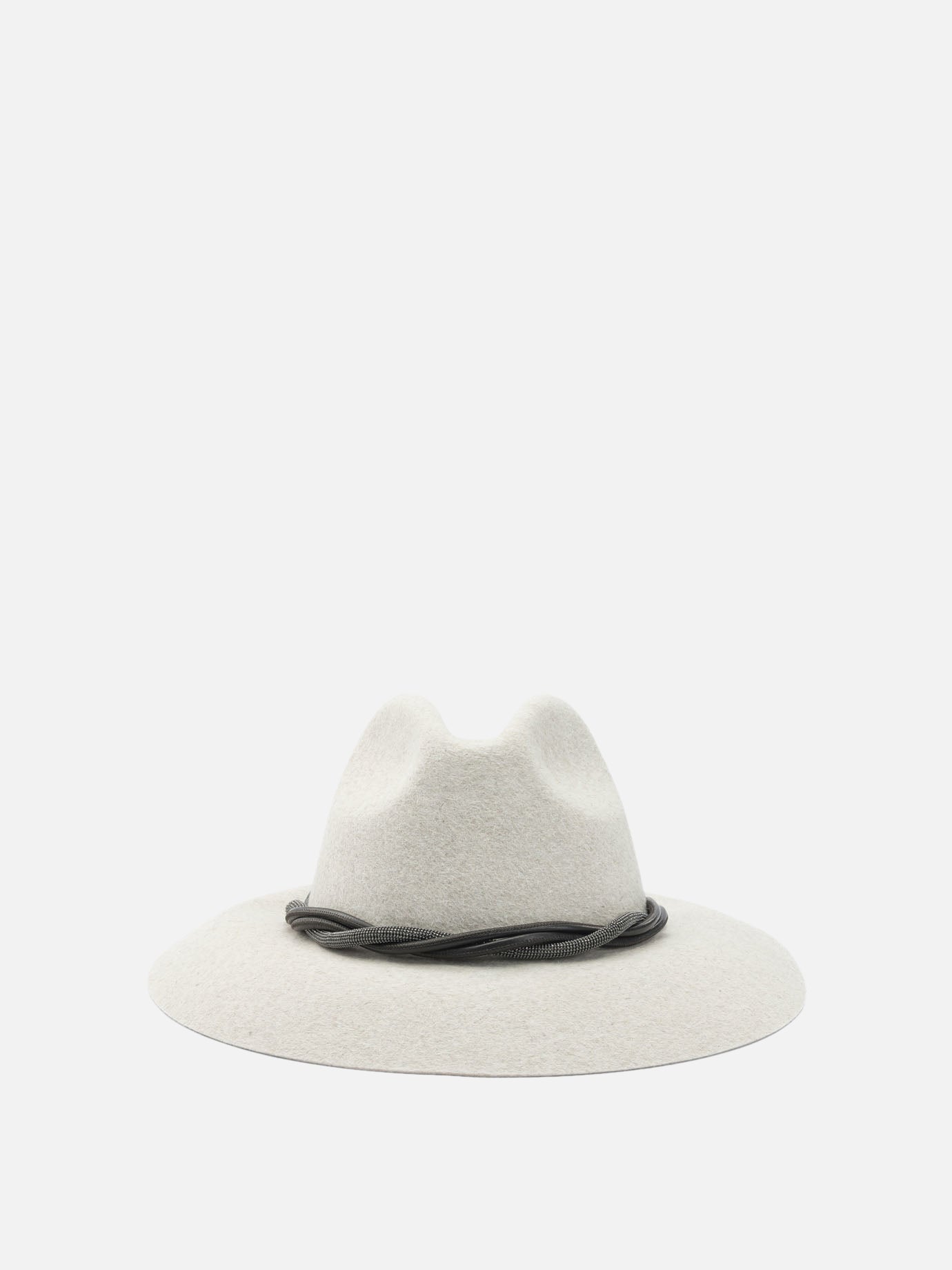 Classic hats 100% felt  White - Brunello Cucinelli Women | PDP | VIETTI Online Store | thumbnail