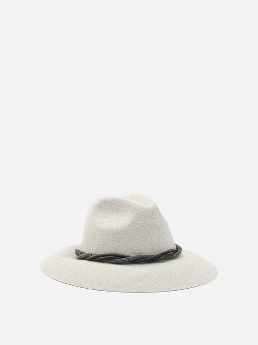 Classic hats 100% felt  White - Brunello Cucinelli Women | PLP | VIETTI Online Store | 2
