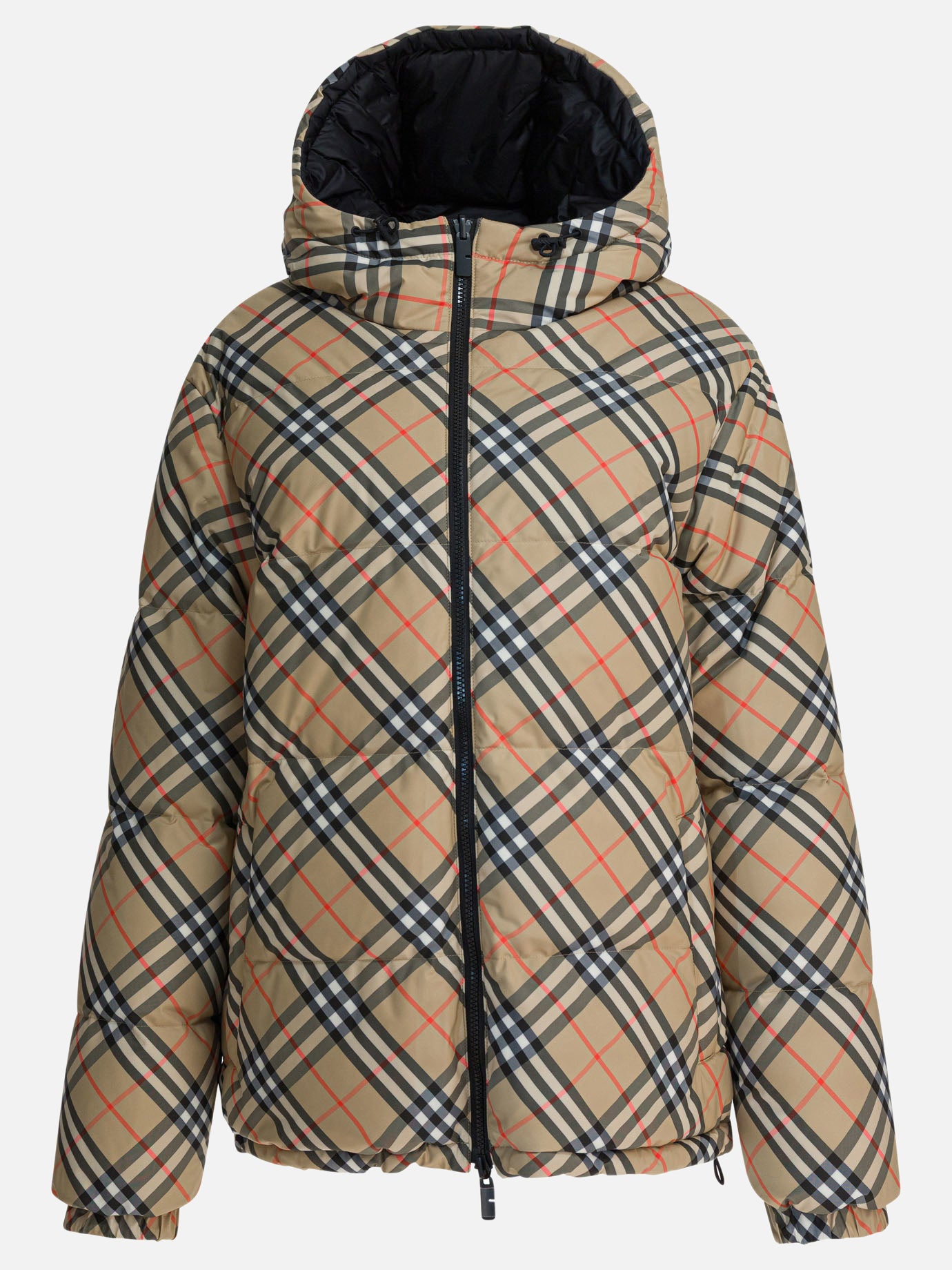 Down jackets Check  Beige - Burberry Men | PDP | VIETTI Online Store | Zoom-Modal
