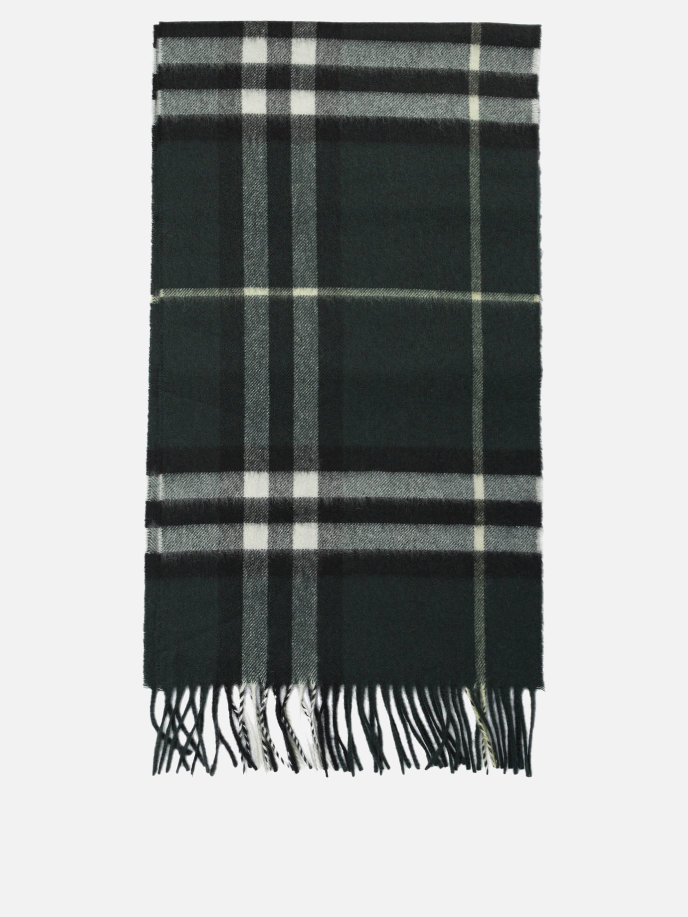 Fringed scarves 100% cashmere  Black - Burberry Women | PDP | VIETTI Online Store | thumbnail