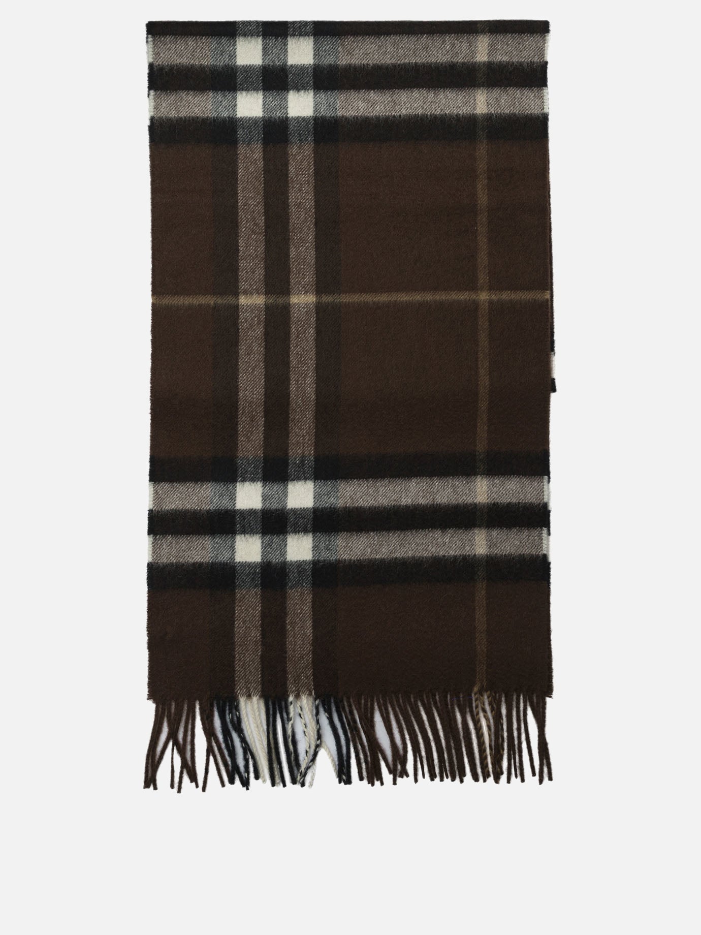 Sciarpe con frange 100%cashmere  Nero - Burberry Uomo | PDP | VIETTI Online Store | thumbnail