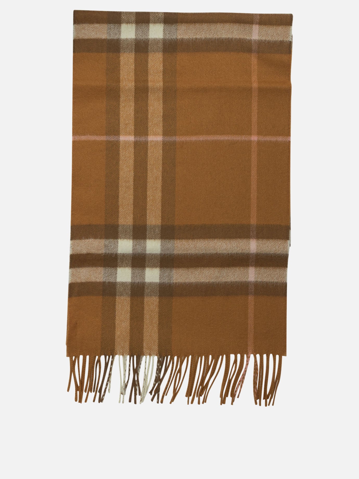 Sciarpe con frange 100%cashmere  Beige - Burberry Uomo | PDP | VIETTI Online Store | thumbnail