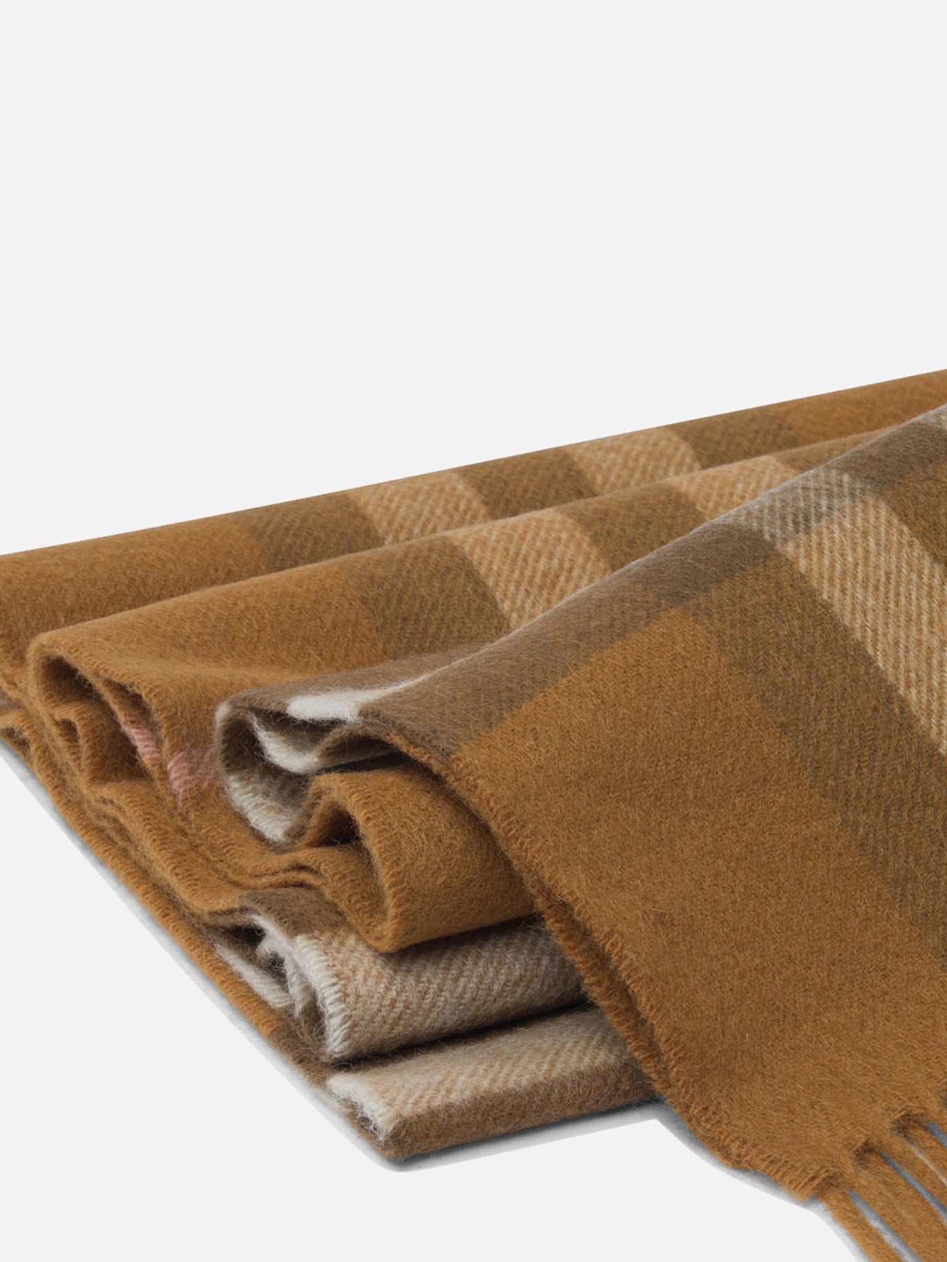 Sciarpe con frange 100%cashmere  Beige - Burberry Uomo | PDP | VIETTI Online Store | Zoom-Modal_2
