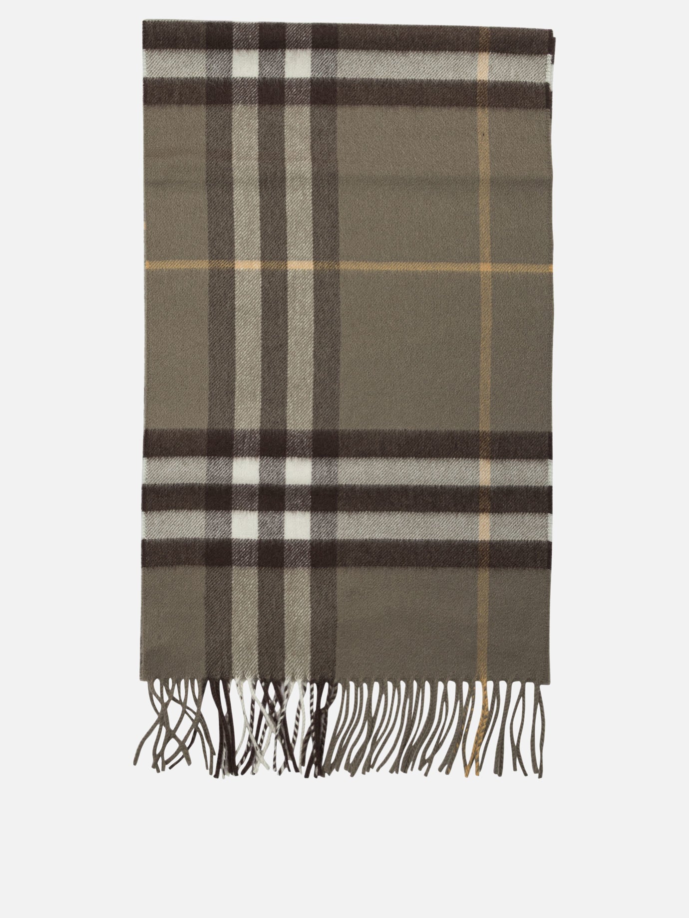 Sciarpe con frange 100%cashmere  Beige - Burberry Uomo | PDP | VIETTI Online Store | thumbnail