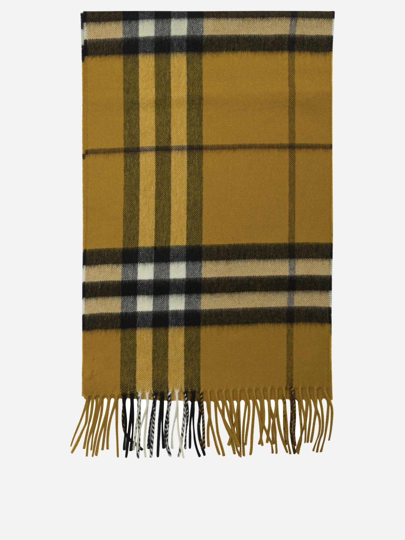 Sciarpe con frange 100%cashmere  Giallo - Burberry Uomo | PDP | VIETTI Online Store | thumbnail