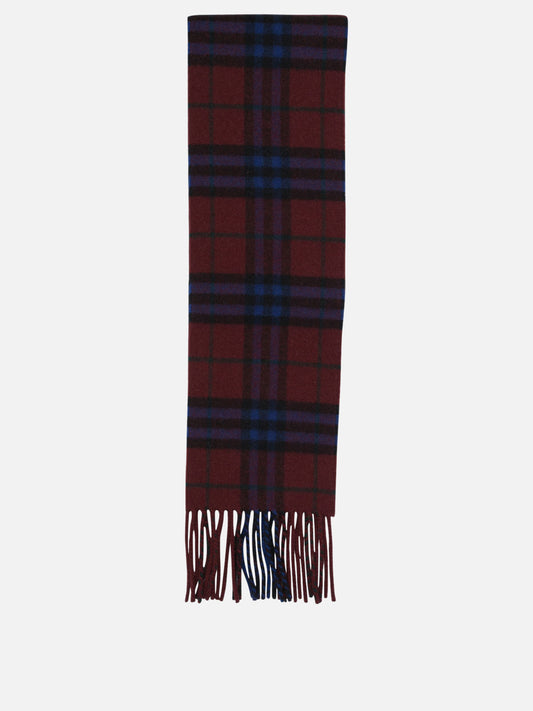 Sciarpe con frange 100% cashmere  Rosso - Burberry Donna | PDP | VIETTI Online Store 
