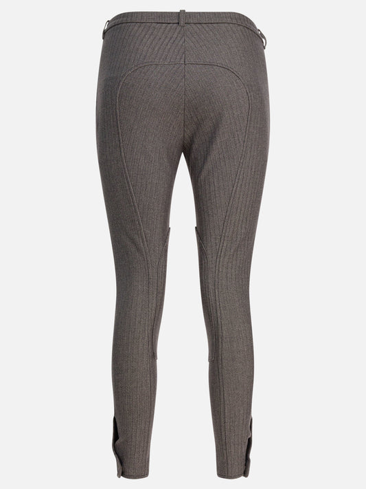 Leisure trousers Herringbone  Brown - Burberry Women | VIETTI Online Store | 2

