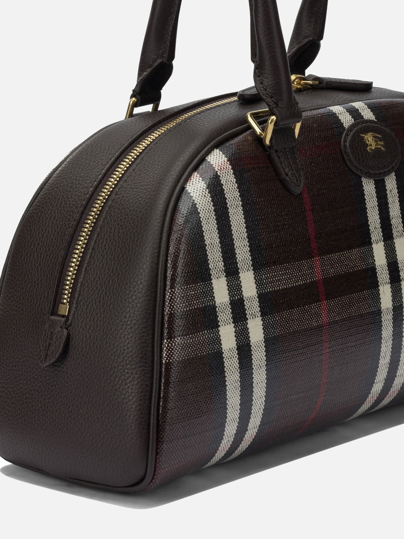 Borse medie 69% cotton 21% viscose 10% linen  Marrone - Burberry Donna | PDP | VIETTI Online Store | thumbnail_4