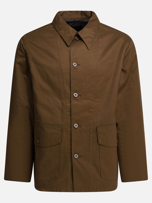 Overshirt jackets Solid colour  Brown - Buzz Rickson's Men | PLP | VIETTI Online Store 
