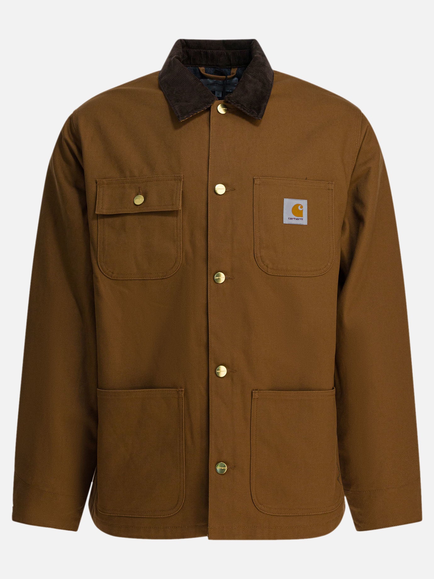 Quilted & Utility Jackets Logo  Brown - Carhartt WIP Men | PDP | VIETTI Online Store | thumbnail