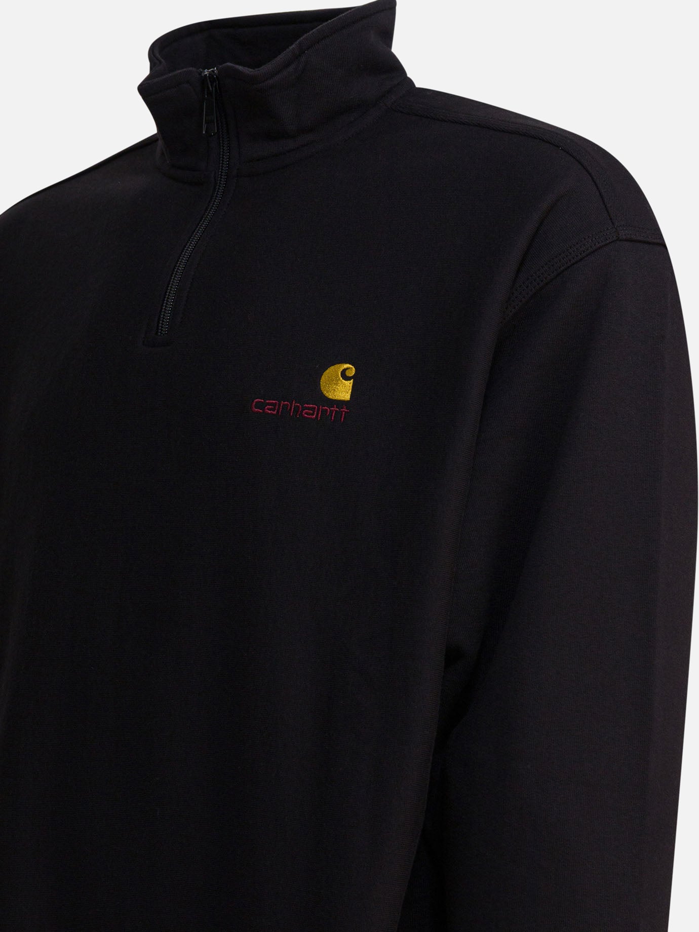 Half zip sweatshirts Logo  Black - Carhartt WIP Men | PDP | VIETTI Online Store | Zoom-Modal_4
