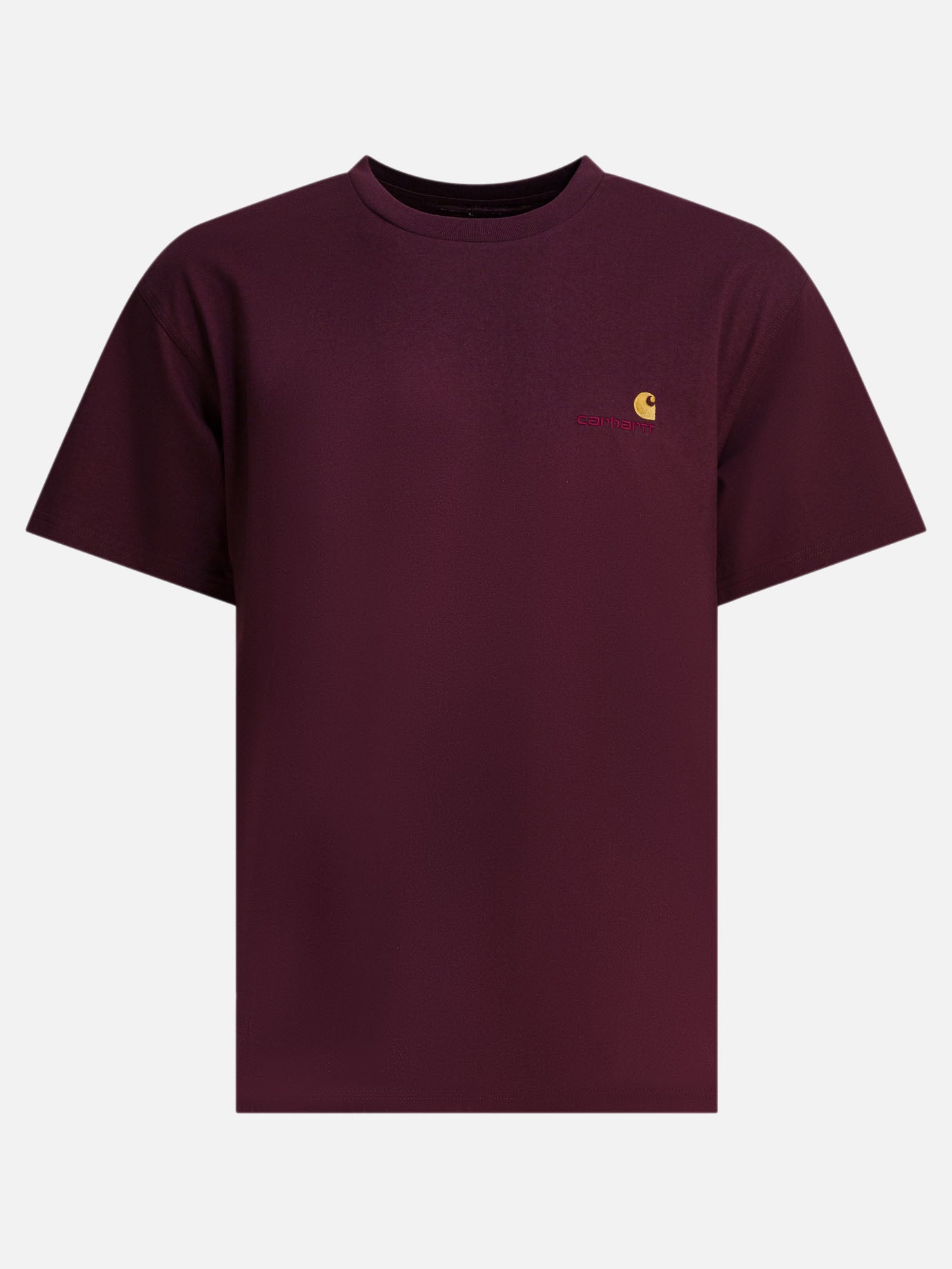 T-shirt girocollo Logo  Bordeaux - Carhartt WIP Uomo | PDP | VIETTI Online Store | Zoom-Modal
