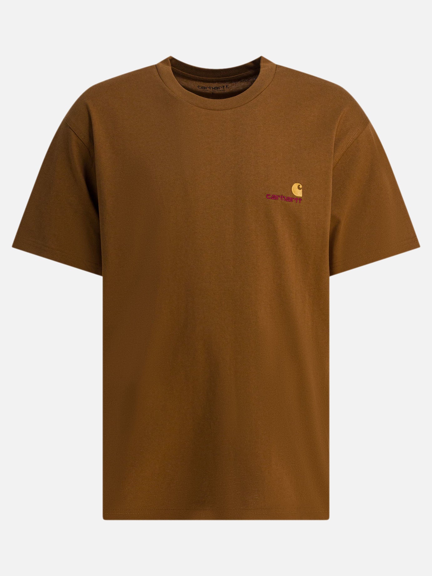 T-shirt girocollo Logo  Marrone - Carhartt WIP Uomo | PDP | VIETTI Online Store | Zoom-Modal
