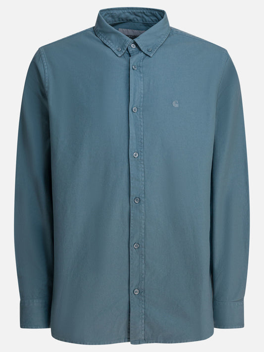 Camicie casual Logo  Blu - Carhartt WIP Uomo | VIETTI Online Store 
