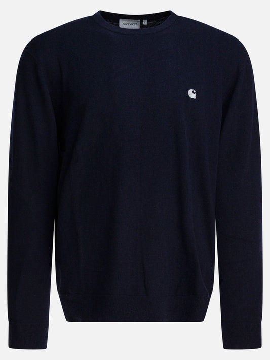 Crewneck sweaters Logo  Blue - Carhartt WIP Men | PLP | VIETTI Online Store 
