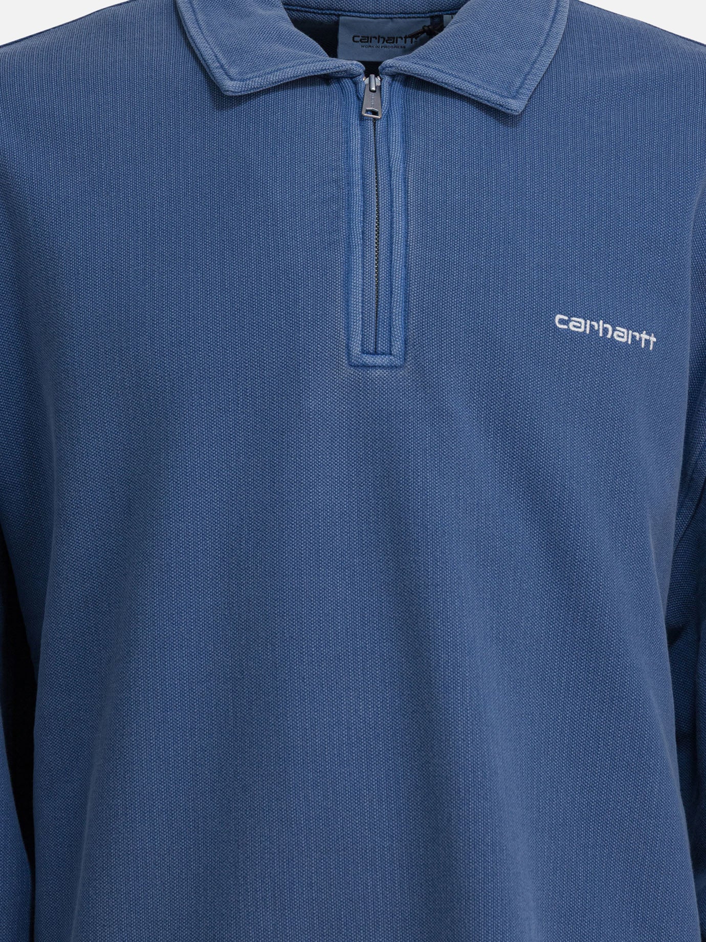 Felpe con mezza zip Logo  Blu - Carhartt WIP Uomo | PDP | VIETTI Online Store | thumbnail_3