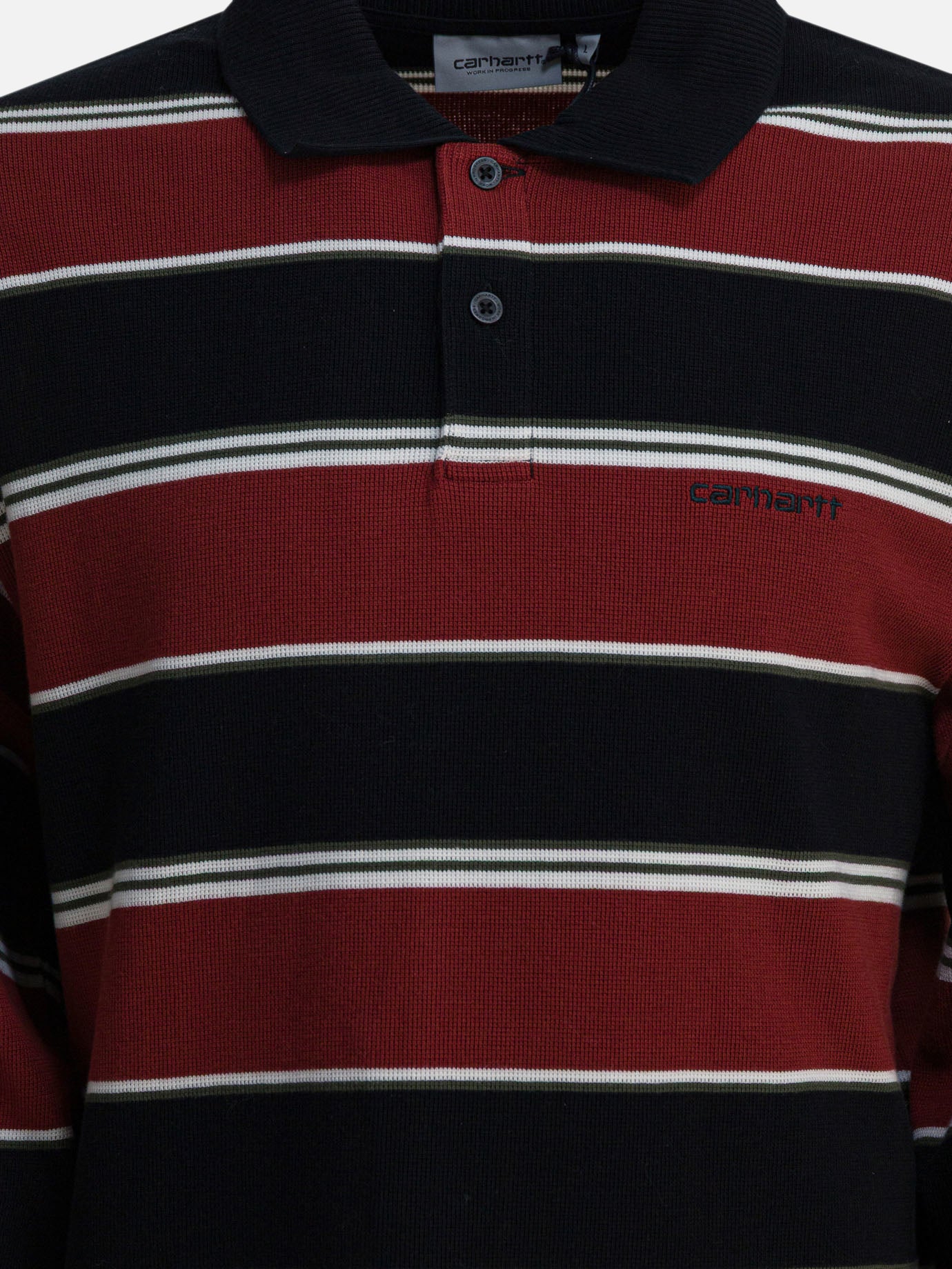 Polo shirts with buttons Striped  Red - Carhartt WIP Men | PDP | VIETTI Online Store | thumbnail_3