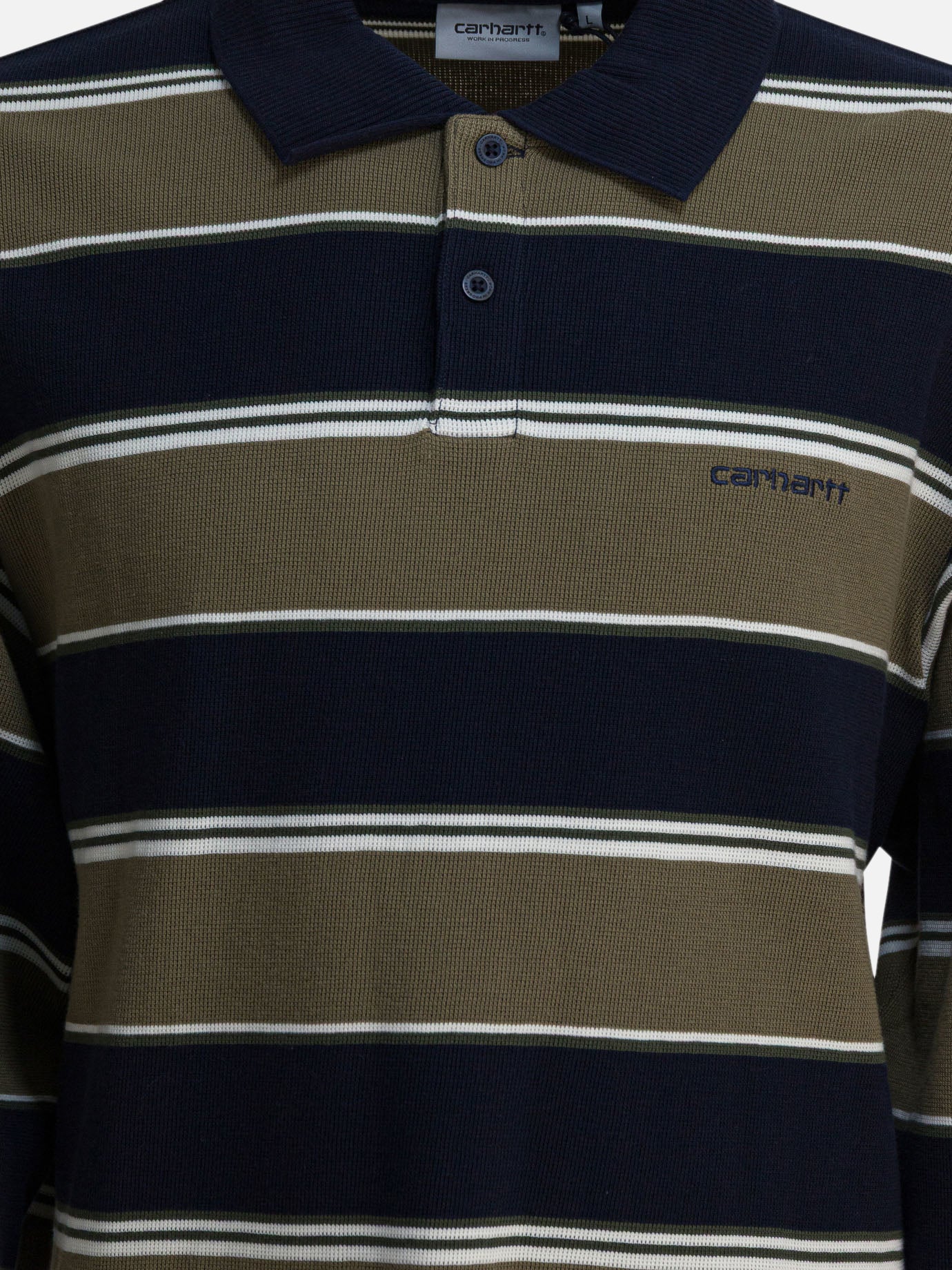 Polo shirts with buttons Striped  Green - Carhartt WIP Men | PDP | VIETTI Online Store | thumbnail_3