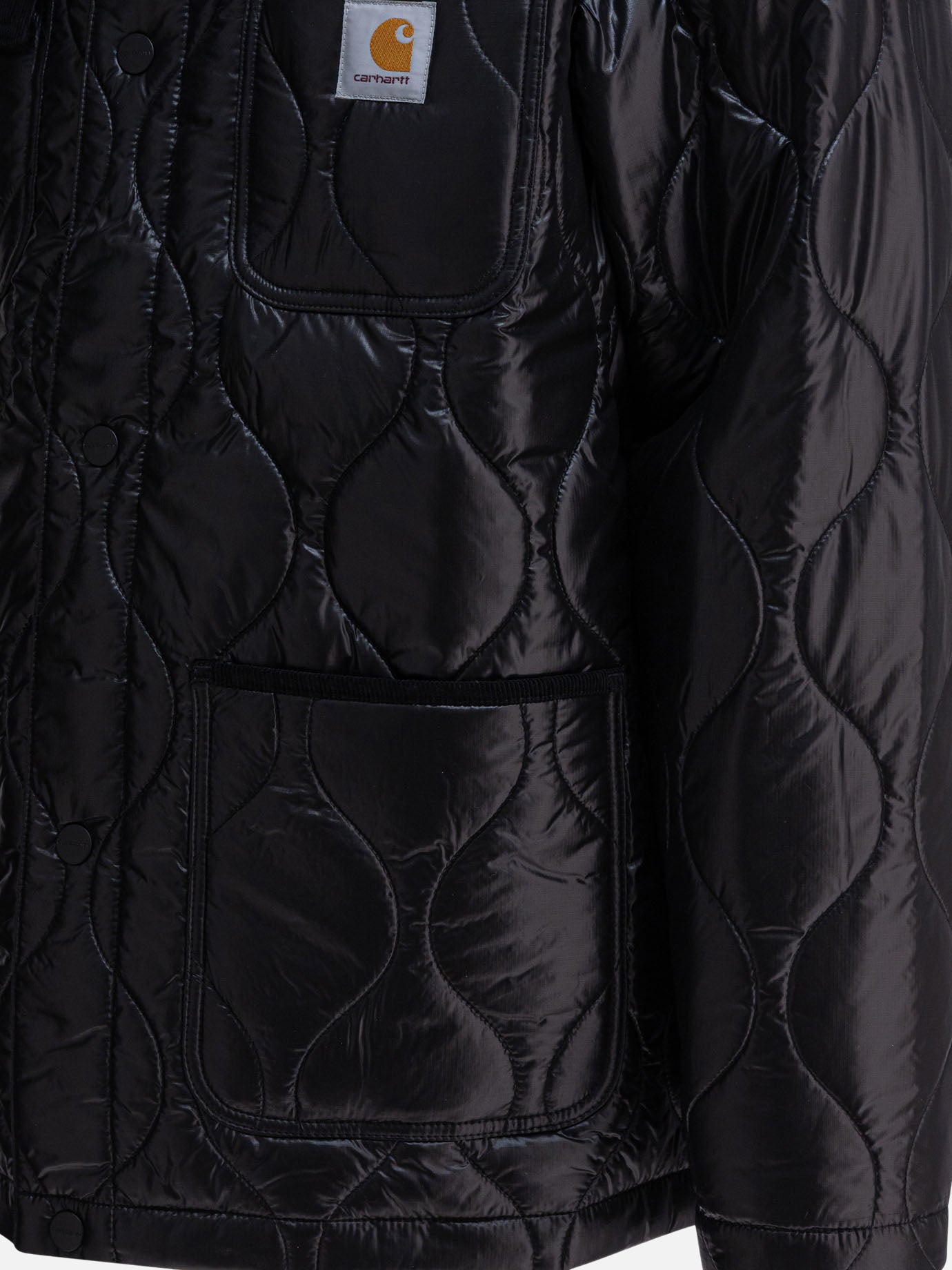 Quilted & Utility Jackets Logo  Black - Carhartt WIP Men | PDP | VIETTI Online Store | thumbnail_4