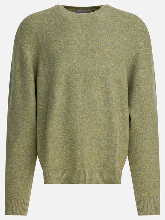 Crewneck sweaters Solid colour  Green - Carhartt WIP Men | PLP | VIETTI Online Store 
