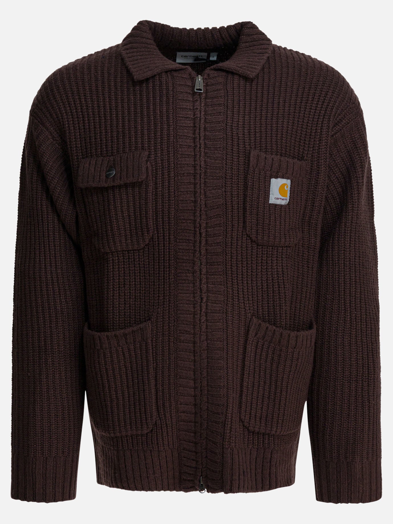 Quilted & Utility Jackets Logo  Brown - Carhartt WIP Men | PDP | VIETTI Online Store | Zoom-Modal
