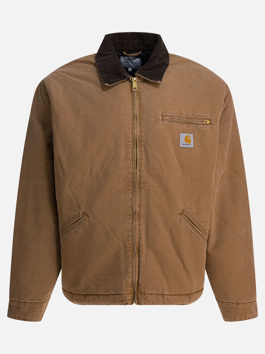 Giacche leggere & Trapuntate Logo  Marrone - Carhartt WIP Uomo | PLP | VIETTI Online Store 
