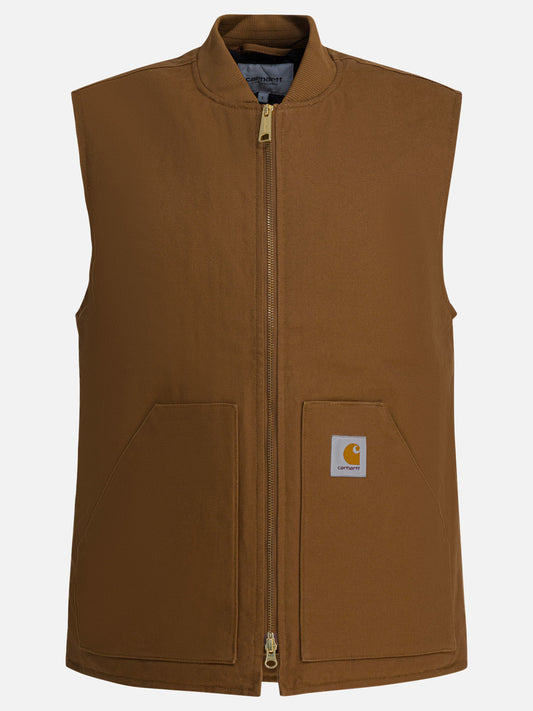Giacche smanicate Logo  Marrone - Carhartt WIP Uomo | PLP | VIETTI Online Store 
