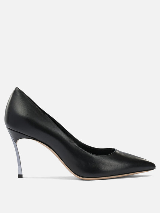 Décolleté 100% leather - 100% leather  Nero - Casadei Donna | PDP | VIETTI Online Store 

