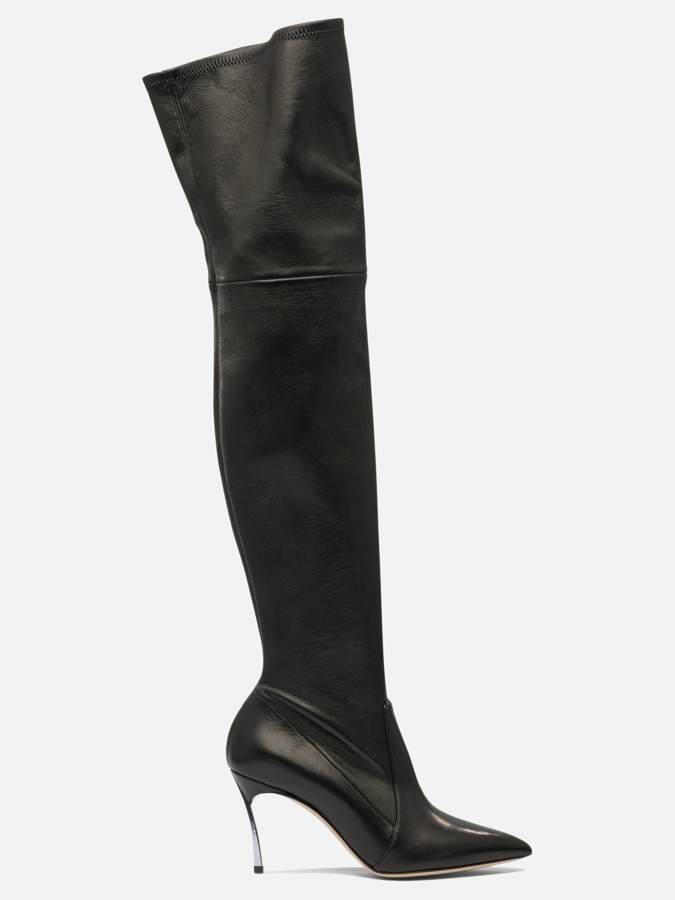Sopra al ginocchio 100% leather - 100% leather  Nero - Casadei Donna | PDP | VIETTI Online Store | Zoom-Modal
