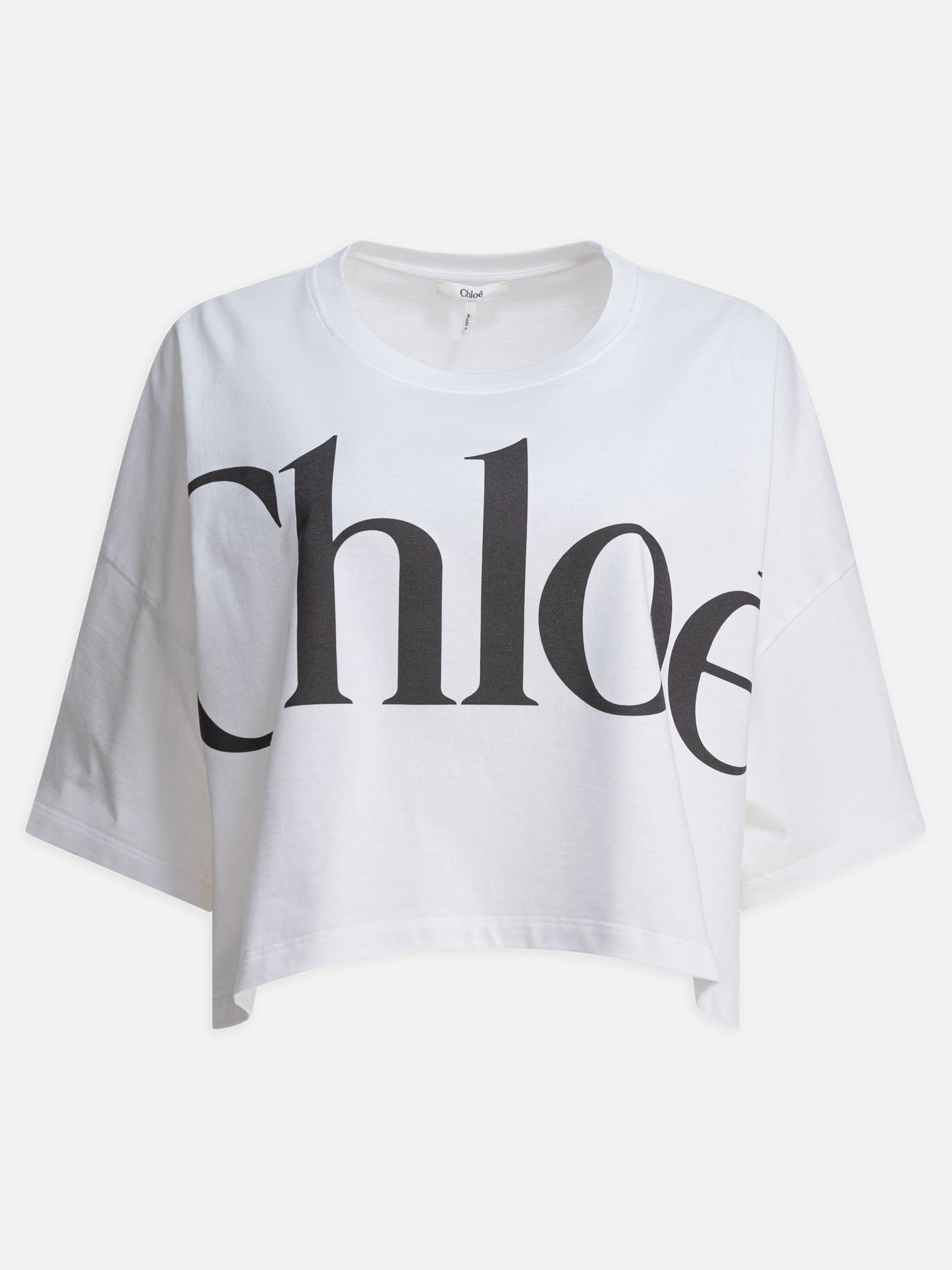 Chloé Boxy T-shirt in cotton jersey 10889585_S White thumbnail_1