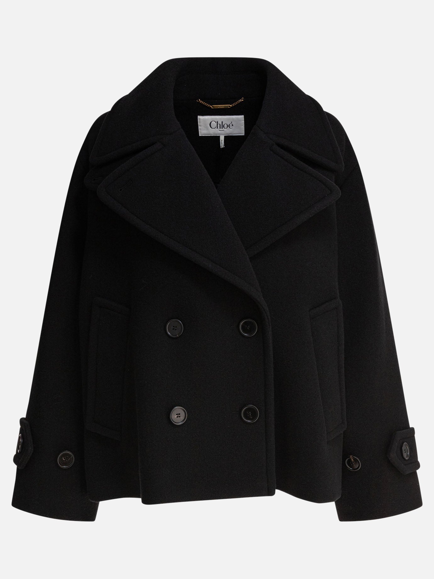 Cappotti corti Solid colour  Nero - Chloé Donna | PDP | VIETTI Online Store | Zoom-Modal
