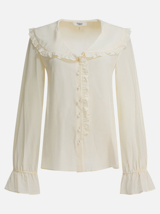 Blouses Solid colour  Yellow - Chloé Women | PLP | VIETTI Online Store 
