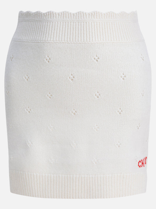 Gonne midi Solid colour  Bianco - Chloé Donna | PLP | VIETTI Online Store 
