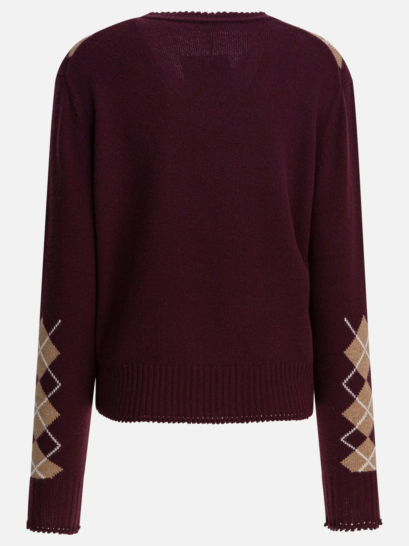 Maglioni scollo a V Argyle  Bordeaux - Chloé Donna | PDP | VIETTI Online Store | Zoom-Modal_2
