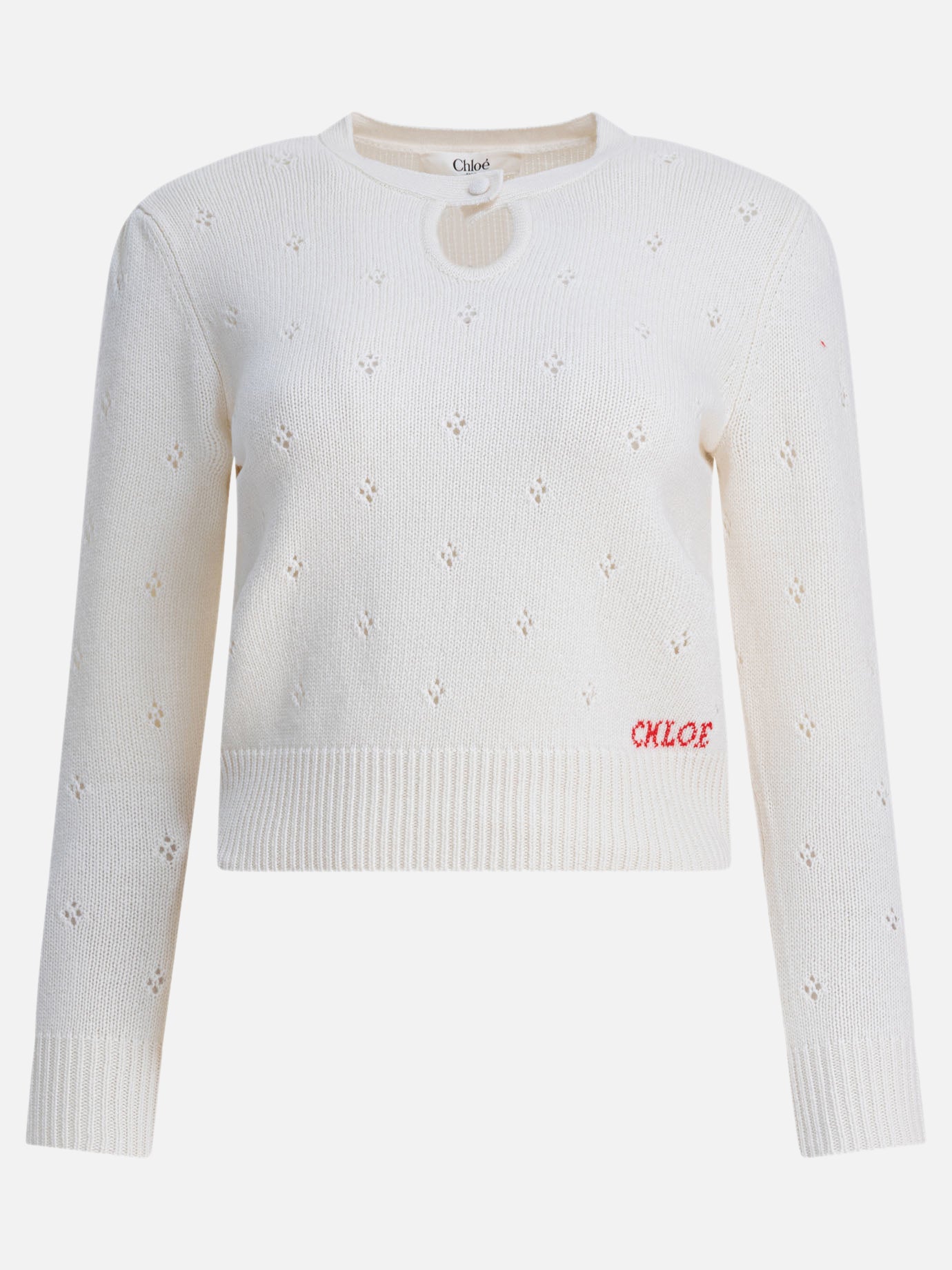 Maglioni girocollo Solid colour  Bianco - Chloé Donna | PDP | VIETTI Online Store | thumbnail
