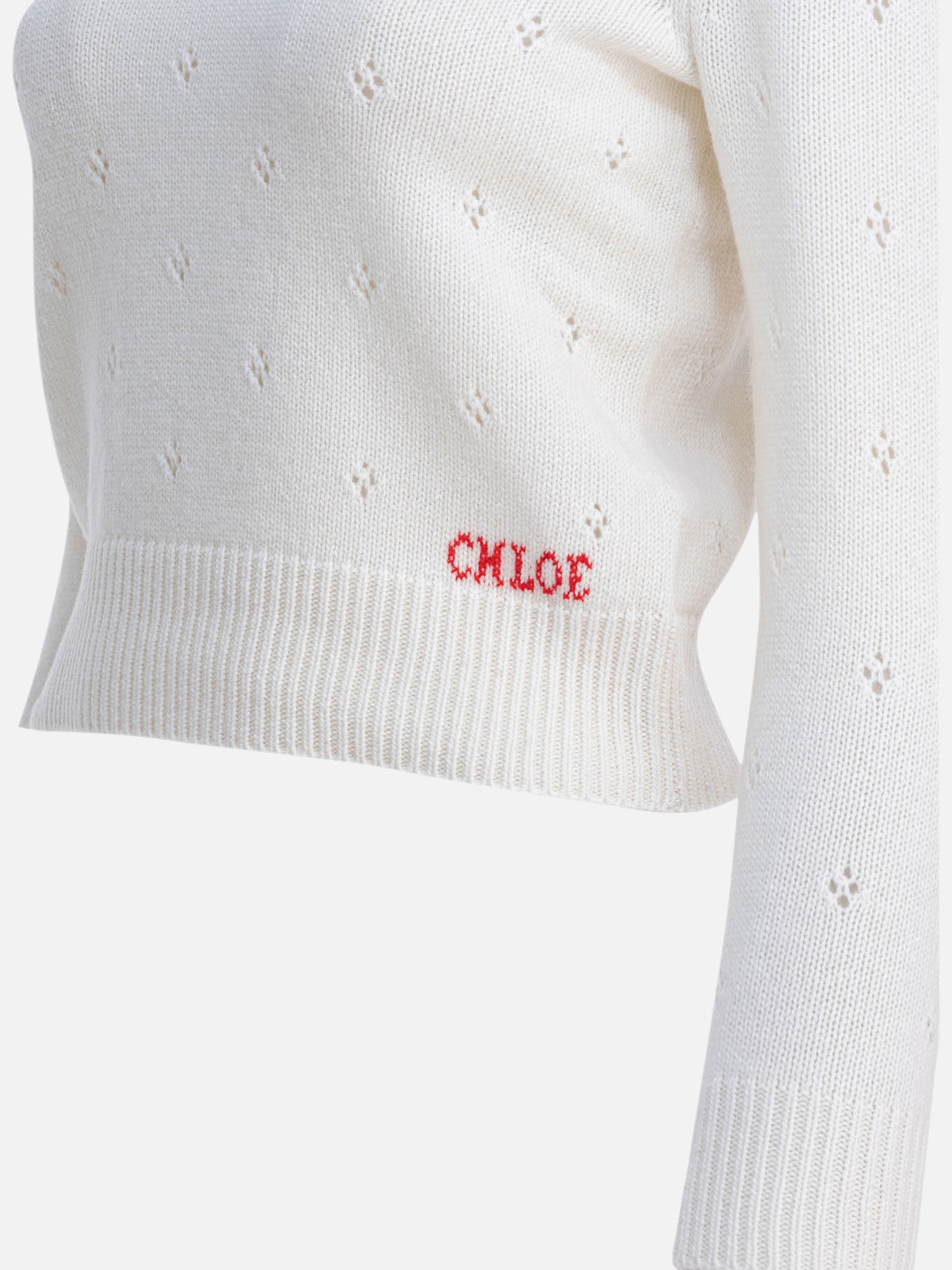 Maglioni girocollo Solid colour  Bianco - Chloé Donna | PDP | VIETTI Online Store | thumbnail_4